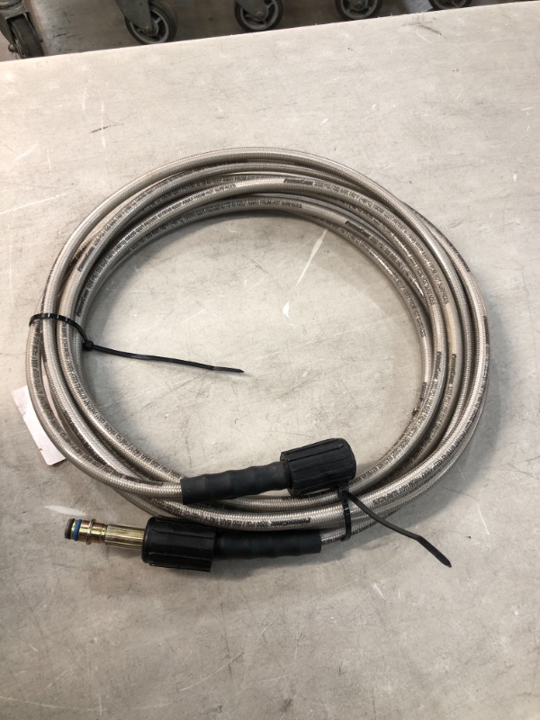 Photo 2 of *USED*
PowerCare 1/4 in. x 25 ft. x 3200 PSI Extension/Replacement Pressure Washer Hose