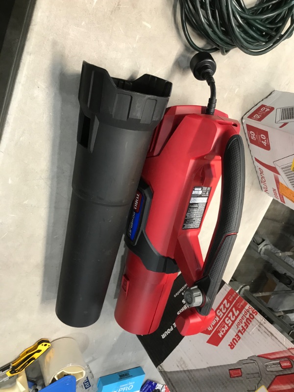 Photo 2 of **TESTED**
Toro PowerJet F700 140 MPH 725 CFM 12 Amp Electric Handheld Leaf Blower