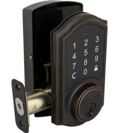 Photo 1 of *USED*
*MISSING keys*
Defiant Castle Aged Bronze Electronic Single Cylinder Touchpad Deadbolt