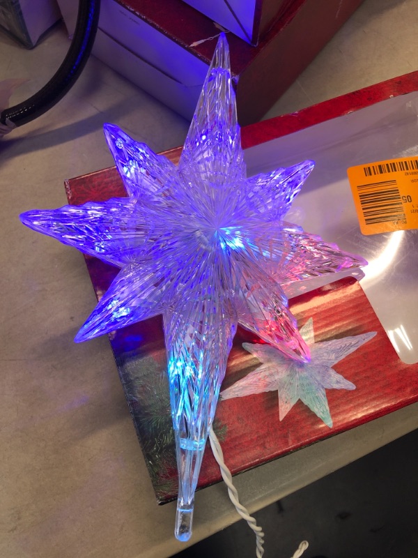 Photo 2 of *MISSING bottom piece to hold star*
Home Accents Holiday 12 in. Color Changing LED Star Tree Topper