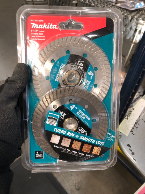 Photo 2 of *USED*
Makita 4.5 in. Turbo Rim Diamond Blade for General Purpose (2-Pack)