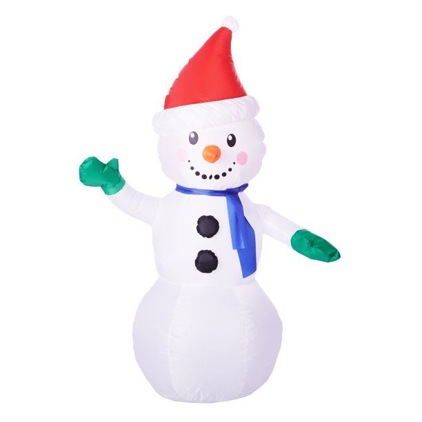 Photo 1 of *NOT EXACT stock picture, use for reference* 
Gemmy Holiday Time Airblown Inflatable Snowman, 4 Feet Tall
