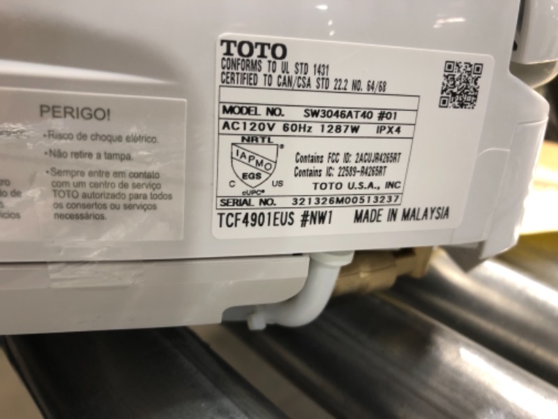 Photo 1 of Toto SW3046AT40#01 Washlet Elongated Closed Bidet Seat
