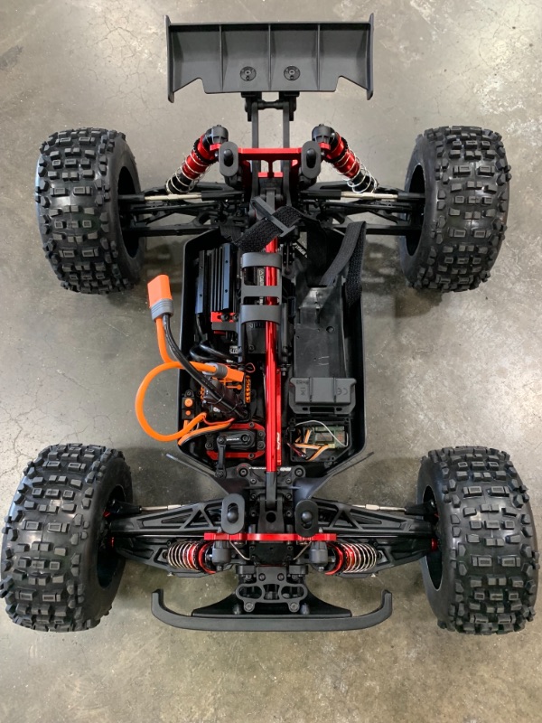Photo 1 of ARRMA RC Truck 1/8 Outcast 6S BLX 4WD Extreme Bash Stunt Truck RTR (Battery and Charger Not Included), Black, ARA8710
