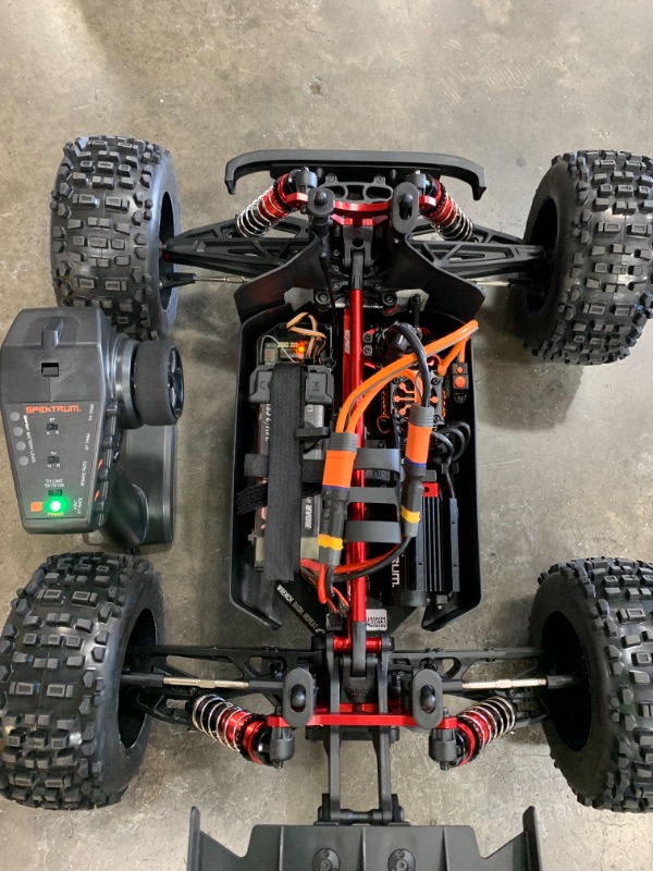 Photo 1 of ARRMA RC Truck 1/8 Outcast 6S BLX 4WD Extreme Bash Stunt Truck RTR (Battery and Charger Not Included), Black, ARA8710

