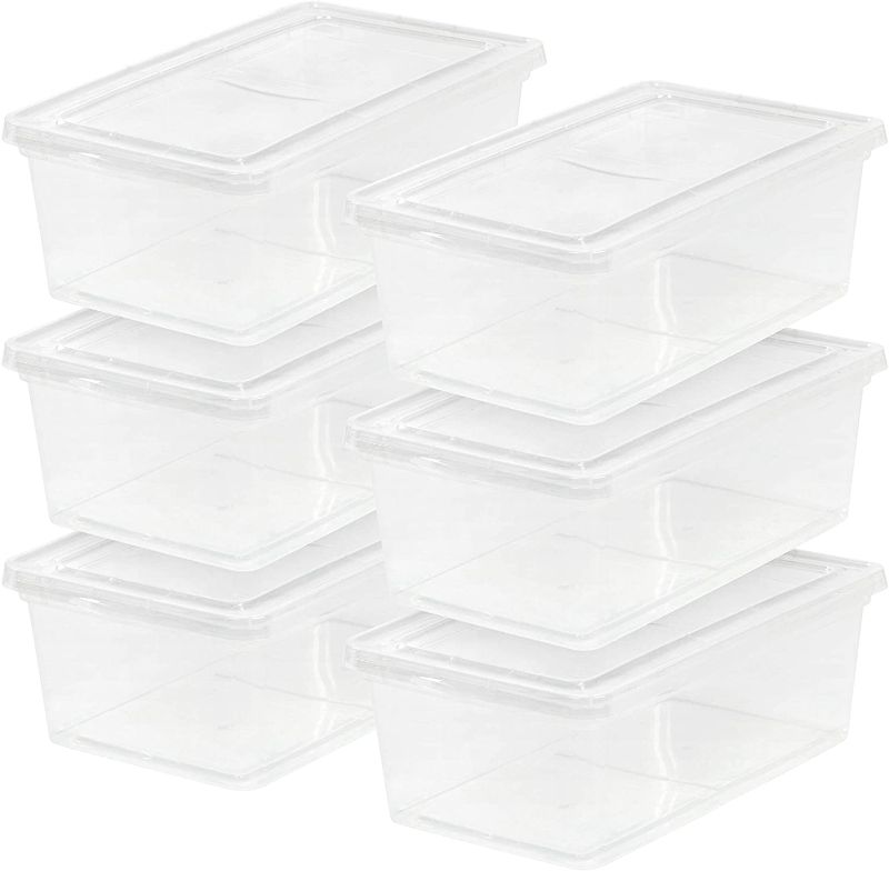 Photo 1 of IRIS USA, Inc. CNL clear Latching Box, 6 Qt
