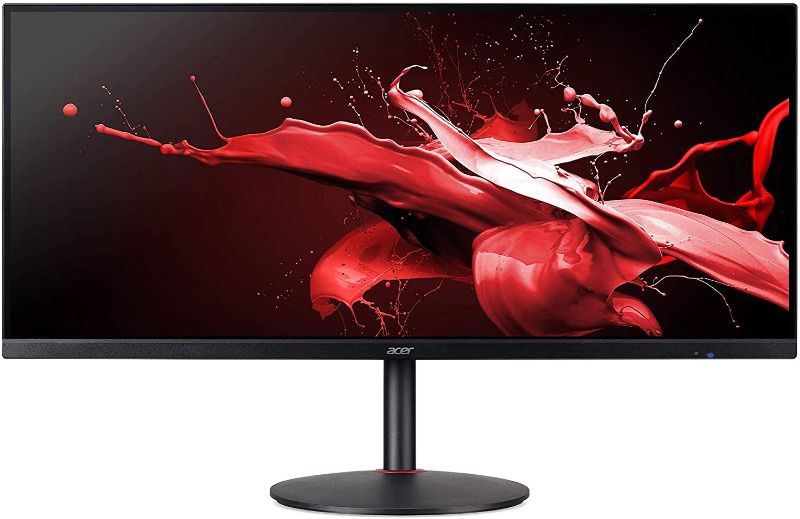 Photo 1 of Acer Nitro XV340CK Pbmiipphzx 34" QHD (3440 x 1440) IPS Gaming Monitor with AMD Radeon FREESYNC, 144Hz, 1ms VRB, HDR10 Technology, (2 x Display Ports, 2 x HDMI 2.0 & 2 x USB 3.0 Ports), Black
