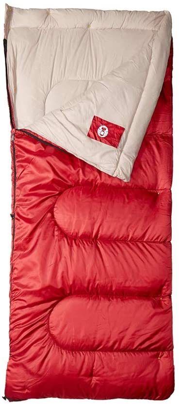 Photo 1 of Coleman Palmetto 75x33 In Retangle Sleeping Bag Red/Tan