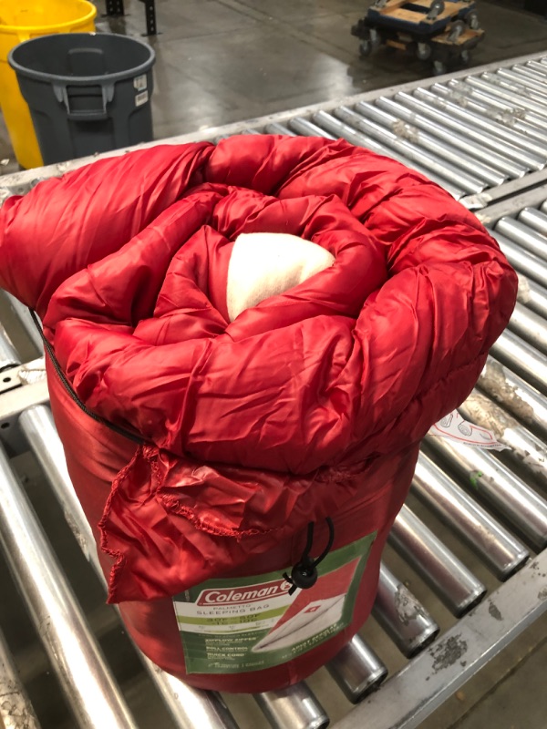 Photo 1 of Coleman Palmetto 75x33 In Retangle Sleeping Bag Red/Tan