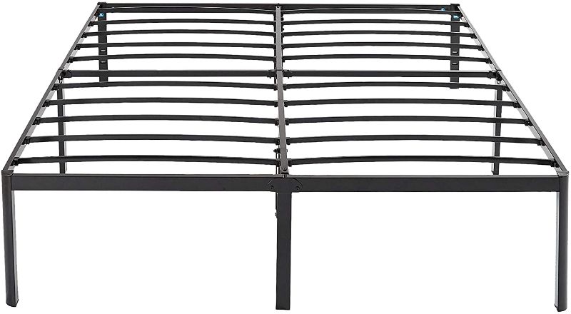 Photo 1 of ***PARTS ONLY*** Amazon Basics Heavy Duty Non-Slip Bed Frame with Steel Slats, Easy Assembly - 18"H, (King)
