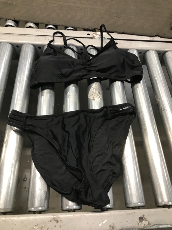 Photo 1 of Large; Black 2 piece bathing suit