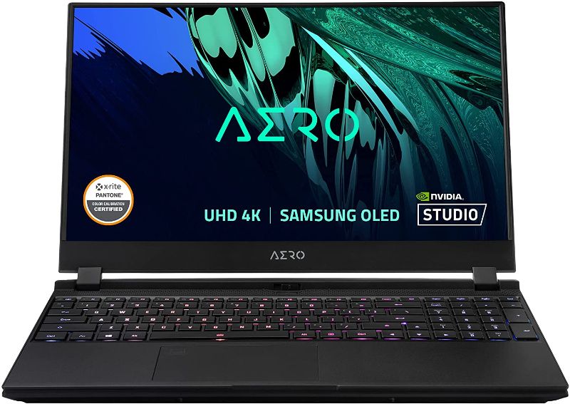 Photo 1 of GIGABYTE AERO 15 OLED KD - 15.6" UHD 4k AMOLED IPS, Intel Core i7, NVIDIA GeForce RTX 3060 Laptop GPU 6GB GDDR6, 16GB RAM, 512 GB SSD, Win10 Pro, Creator Laptop (AERO 15 OLED KD-72US623SP)
