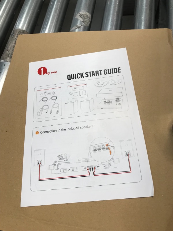 Photo 6 of 1 BY ONE Wireless Turntable HiFi System with 36 Watt Bookshelf Speakers, Patend Designed Vinyl Record Player with Magnetic Cartridge, Wireless Playback and Auto Off
