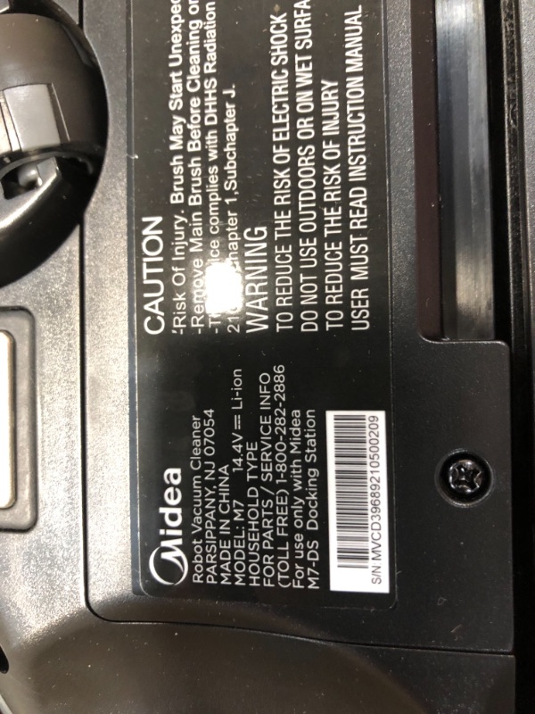 Photo 6 of Midea M7 Robot Vacuum, Lidar Navigation 4000Pa Strong Suction 3 in 1 Robot Vacuum and Mop , WiFi Connected Multi-Level Mapping Robotic vacuums, Works with Alexa, Google Home
