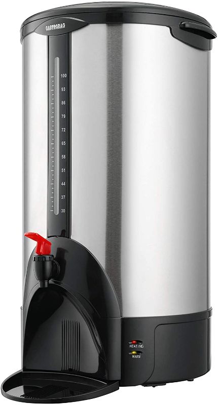 Photo 1 of GASTRORAG 100 CUP DOUBLE WALL COMMERCIAL COFFEE URN, STAINLESS STEEL
