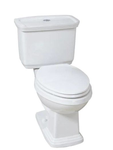 Photo 1 of 2-piece 1.0 GPF/1.28 GPF High Efficiency Dual Flush Elongated Toilet in White
    