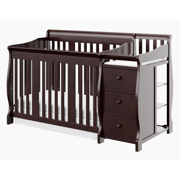 Photo 1 of Storkcraft Portofino 4-in-1 Convertible Crib and Changer, Espresso
