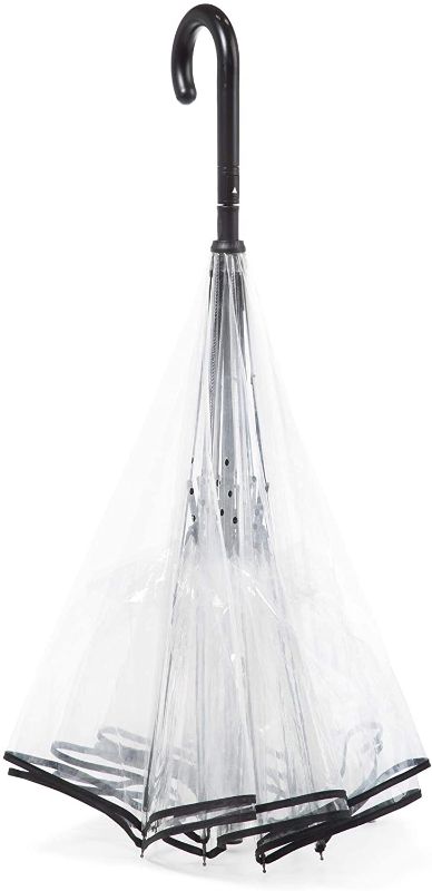 Photo 1 of 
totes InBrella Reverse Close Umbrella, Clear
Color:Clear