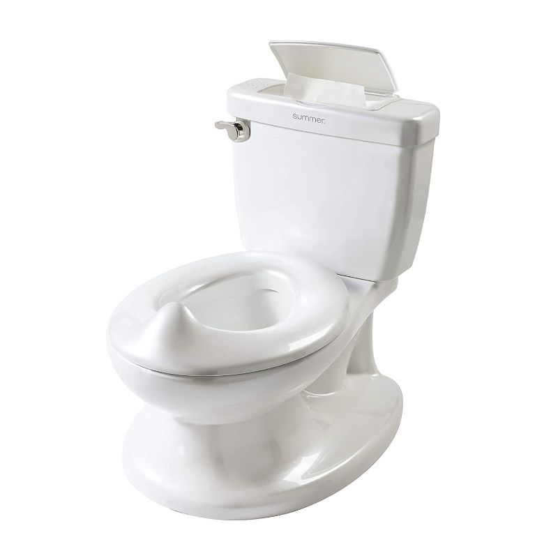 Photo 1 of **missing screw**Summer Infant My Size Potty, White - Realistic Potty Training Toilet Looks and Feels Like an Adult Toilet - Easy to Empty and Clean