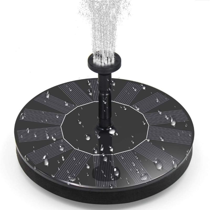 Photo 1 of Solar Fountain pump outdoor birth Solar Water floating Fountain for Garden Pond Pool fish tank Aquarium spray water pump