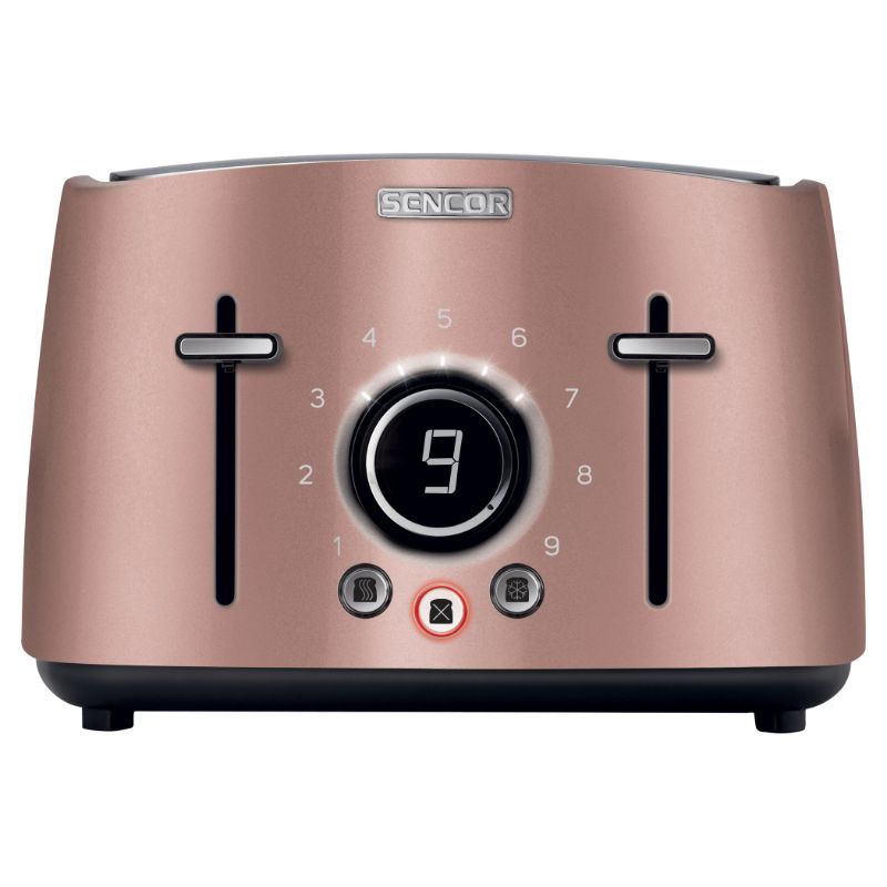 Photo 1 of Sencor STS6075RS 4-slot Toaster with Digital Button and Rack, Pink