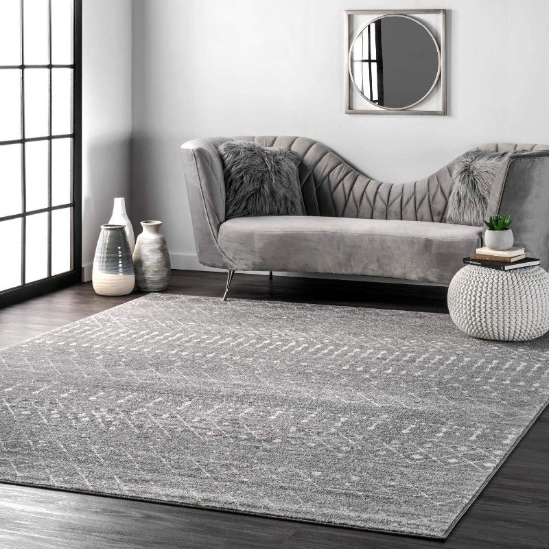 Photo 1 of 
nuLOOM Moroccan Blythe Area Rug, 3' x 5', Dark Grey
Size:3 ft x 5 ft
Color:Dark Grey