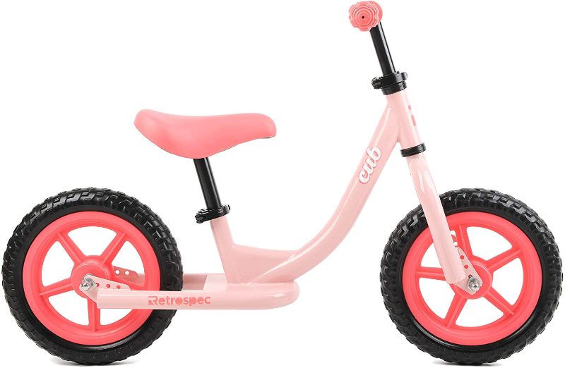 Photo 1 of Retrospec Cub Kids Balance Bike No Pedal Bicycle - Beginner Toddler Bike - Steel Frame & Air-Free Tires - Girls & Boys 2-5 Years
