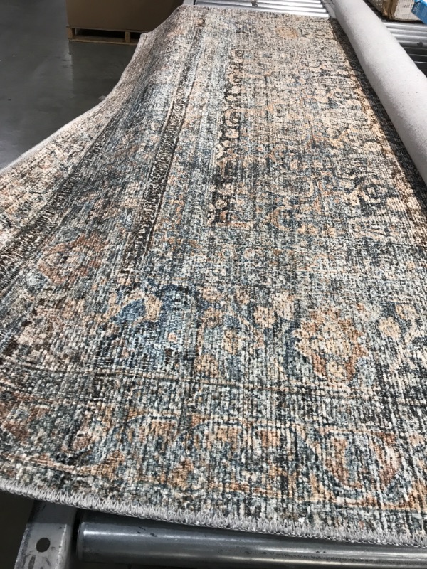 Photo 2 of Amber Lewis x Loloi Billie Collection BIL-05 Denim / Blush 6' x 9' Area Rug
