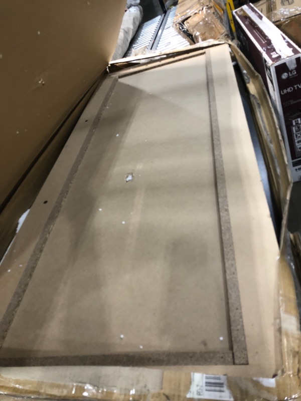 Photo 1 of **DAMAGED AND INCOMPLETE**
Edenbrook Delta?Wood Bed Platform, Full, Black
