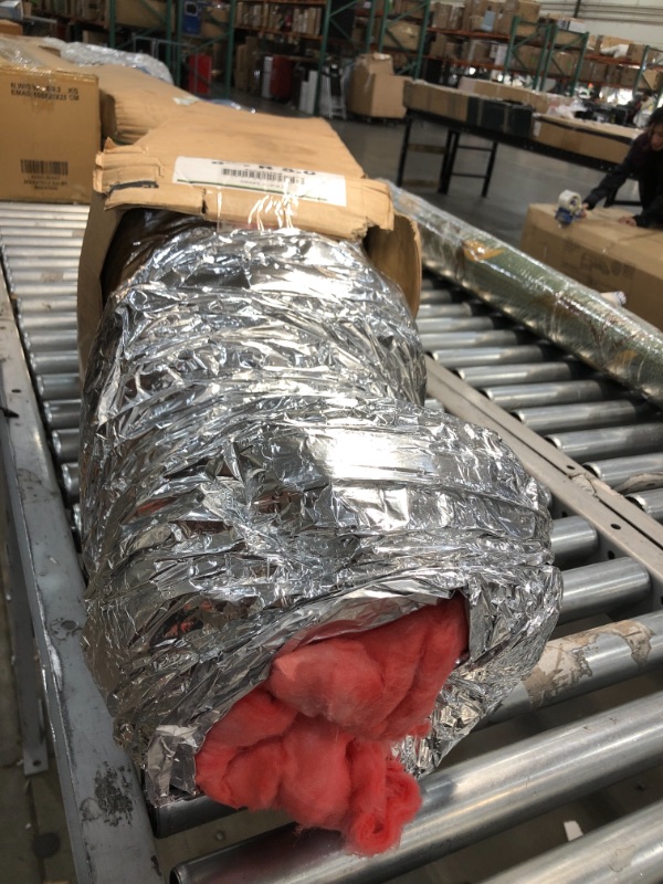 Photo 2 of 6 in. x 25 ft. Insulated Flexible Duct R6 Silver Jacket
