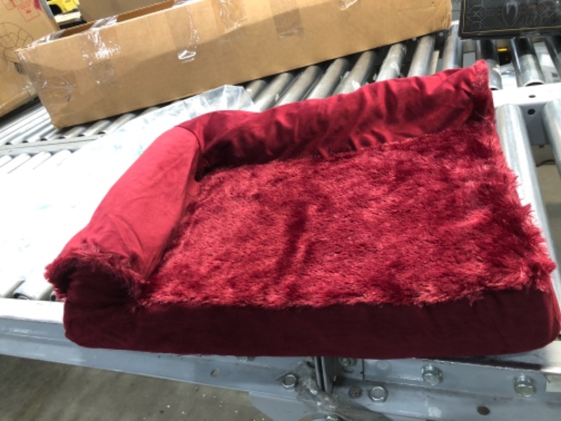 Photo 2 of **SLIGHTLY DIFFERENT FROM STOCK PHOTO**
Foam Pet Beds for Small - Plush and Suede Sofa, Comfy Couch Dog Bed, and More