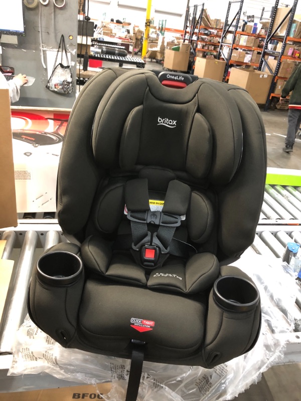 Photo 5 of Britax One4Life ClickTight All-In-One Car Seat – 10 Years of Use – Infant, Convertible, Booster – 5 to 120 Pounds - SafeWash Fabric, Eclipse Black , 20.5 x 19.5 x 25 Inch (Pack of 1)
