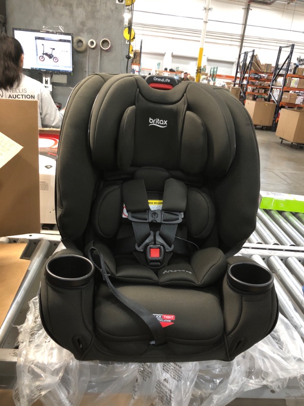 Photo 2 of Britax One4Life ClickTight All-In-One Car Seat – 10 Years of Use – Infant, Convertible, Booster – 5 to 120 Pounds - SafeWash Fabric, Eclipse Black , 20.5 x 19.5 x 25 Inch (Pack of 1)
