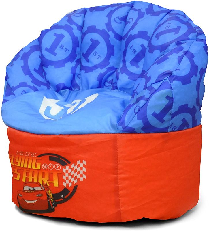 Photo 1 of Disney Pixar Cars Toddler Bean Bag Chair, Blue,
