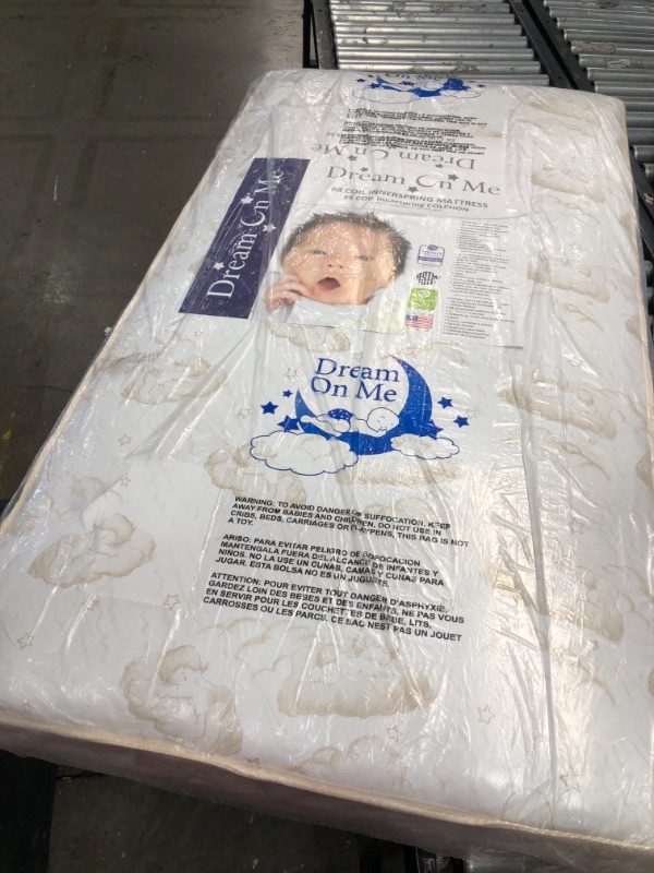 Photo 2 of Dream On Me Twilight 5” 88 Coil Inner Spring Crib and Toddler Mattress I Greenguard Gold Certified I JPMA Certified
