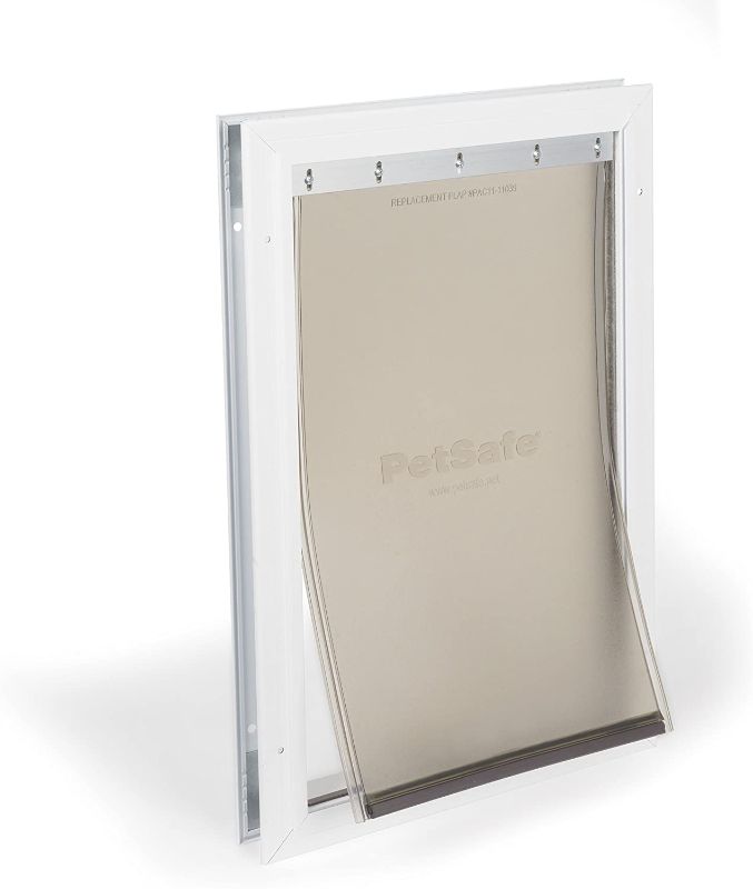 Photo 1 of 
PetSafe Freedom Aluminum Pet Door - Interior or Exterior Dog and Cat Door - Durable Frame and Tinted, Flexible Flap - Easy to Install - Size Large or X-Large
Size:Large