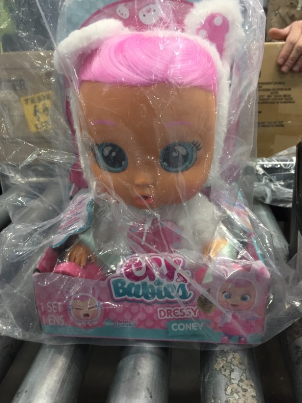 Photo 2 of Cry Babies Dressy Coney 12" Baby Doll - Pink Hair