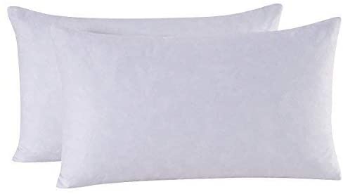 Photo 1 of 
Set of 2 Feather and Down Pillow Insert, 10x18 Rectangle Decorative Throw Pillow Insert, 100% Cotton, White
Length Range:10"x18"
