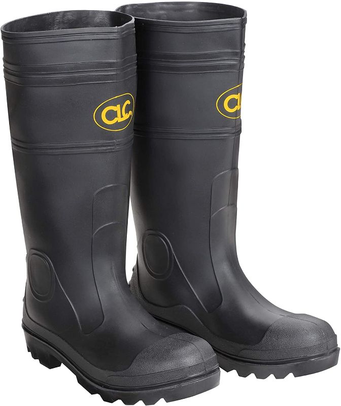 Photo 1 of 
CLC Custom Leathercraft R230 Over The Sock Black PVC Men's Rain Boot, Size 10
Size:10