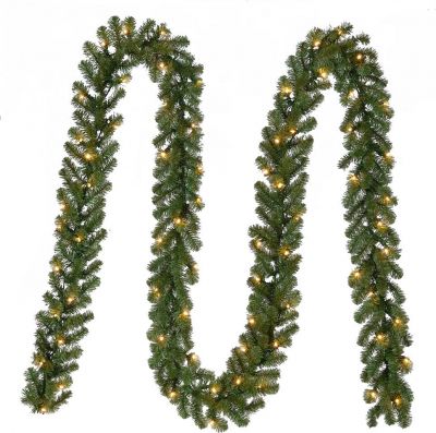 Photo 2 of 
Home Accents Holiday 18 ft Kingston Pre-Lit Artificial Christmas Garland with 280 tips and 70 White Lights