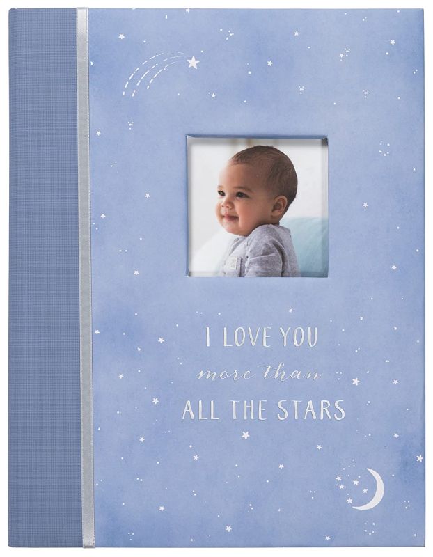 Photo 1 of Carter's B2-16232 Blue All The Stars Gender Neutral Baby Memory Book for Newborns, 60 Pages