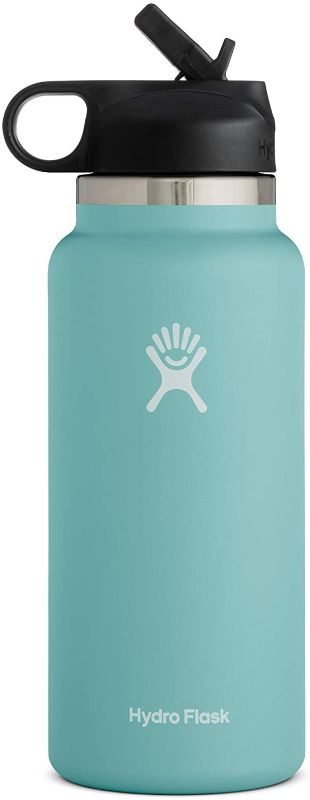 Photo 1 of 
Hydro Flask Water Bottle with Straw Lid - Stainless Steel, Reusable, Vacuum Insulated- Wide Mouth
Color:Alpine