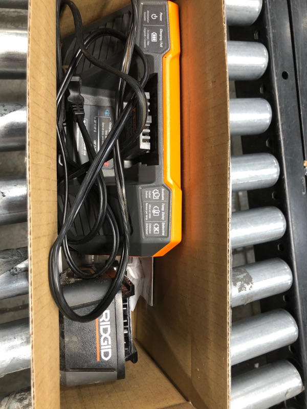 Photo 1 of RIDGID
18V Lithium-Ion MAX Output 4.0 Ah Battery and Charger Starter Kit