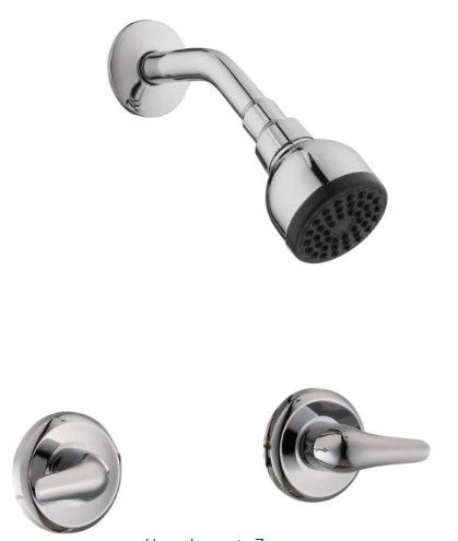 Photo 1 of 
Glacier Bay
Aragon 2-Handle 1-Spray Shower Faucet in Chrome (Valve Included)