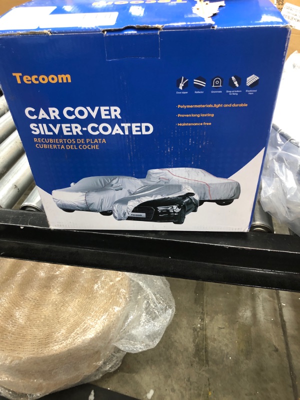 Photo 3 of 
Tecoom Hard Shell Oxford Material Door Shape Zipper Design Waterproof UV-Proof Windproof Car Cover for All Weather Indoor Outdoor Fit Sedan 170-190 Inches...
Size:3XL: Fit 170-190 Inches Length Sedan