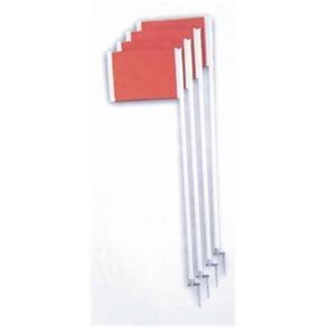 Photo 1 of Spring Loaded Steel Base Soccer Corner Flags,Orange, PK4
