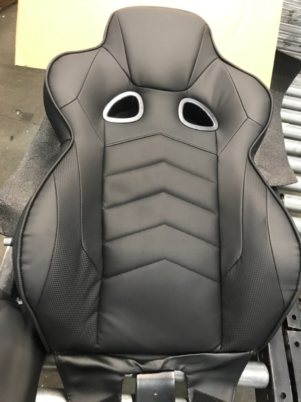 Photo 1 of **READ BELOW** RESPAWN 110 Racing Style Gaming Chair, Reclining Ergonomic Chair with Footrest, in Black (RSP-110-BLK)
