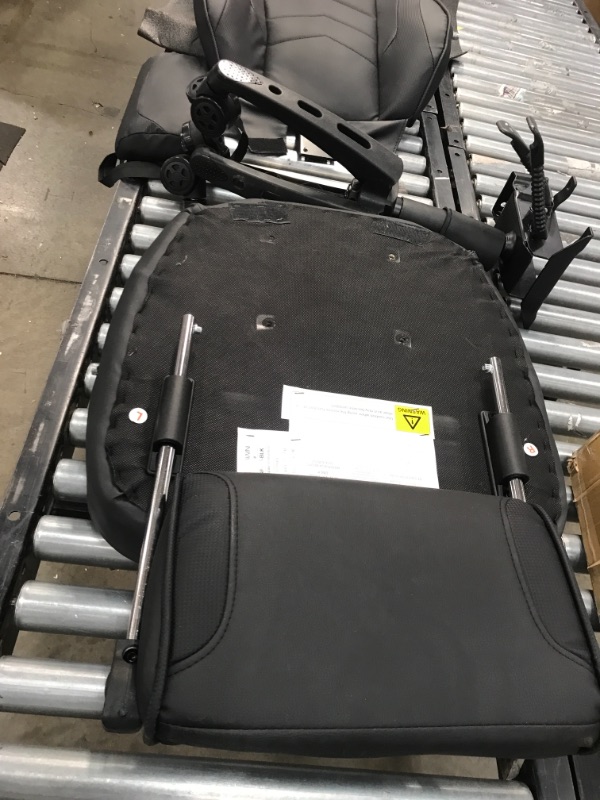 Photo 1 of **READ BELOW** RESPAWN 110 Racing Style Gaming Chair, Reclining Ergonomic Chair with Footrest, in Black (RSP-110-BLK)

