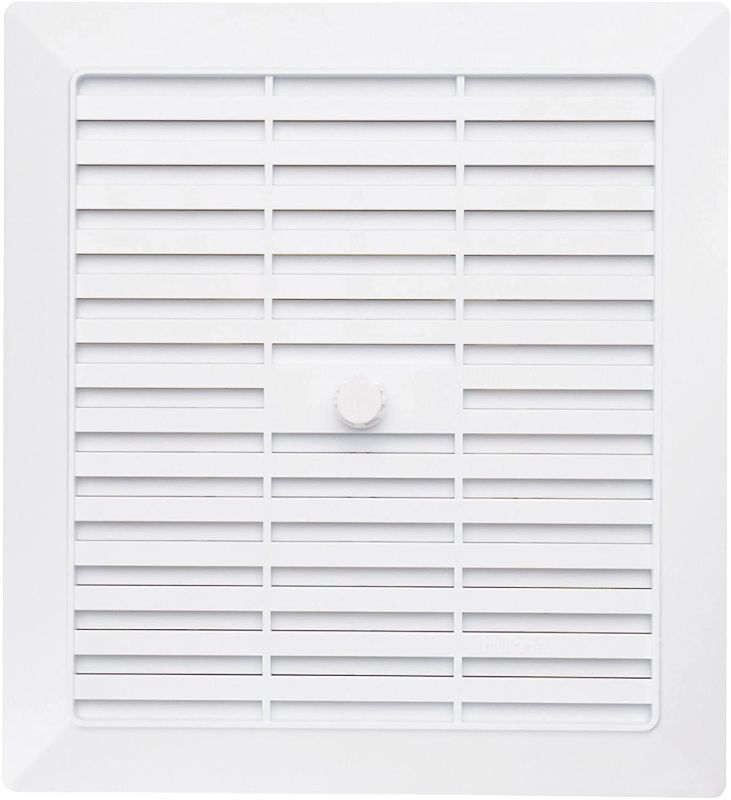 Photo 2 of 
Nemco 110283 - Louvered 4" Plastic Vent Hoods with 11" Tailpipe Brown Dryer Vent AND Broan-NuTone G686N Grille for NuTone 686 Bath Fan 9-1/2 in. L x 8-11/16 in. W x 1/2 H in. White