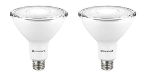 Photo 1 of Hover Image to Zoom
120-Watt Equivalent PAR38 Dimmable Energy Star Flood LED Light Bulb Daylight (2-Pack)
by
EcoSmart